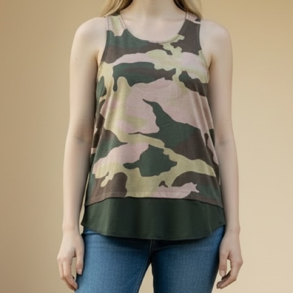 Rudsak Sleeveless camouflage top  size XS
